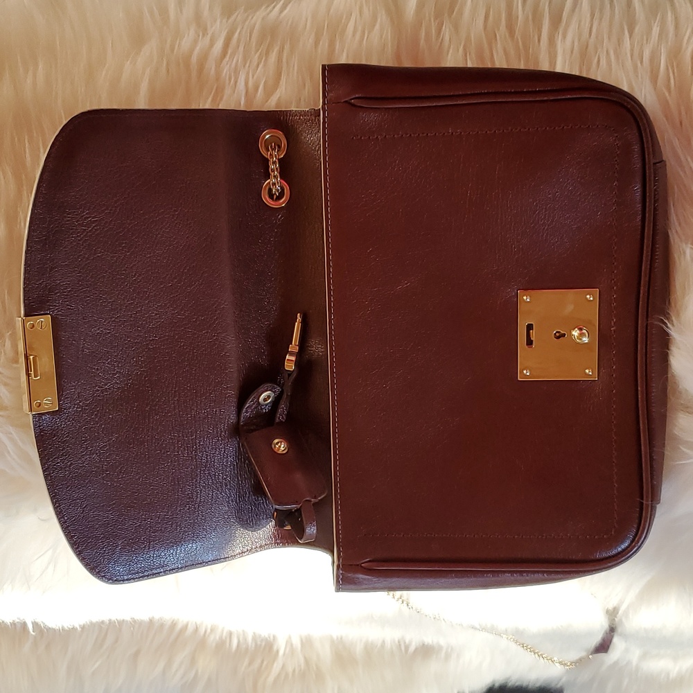 Marc Jacobs "Mini Polly" Convertible Leather Crossbody & Shoulder Bag, Chestnut - Picture 10 of 15
